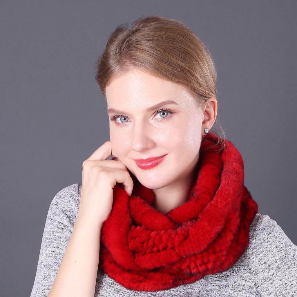 2019 осень и зима новый шарф из шерсти кролика Рекс шарф женский меховой шарф корейская версия утолщенный теплый шарф qiuc