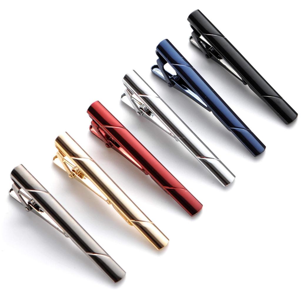 KYULM7 Tie Clip Business Casual Gift Type B Gold Men's - Stylish, Cool, Popular, Simple, Business, Wedding, Formal, Banquet, Party, Work, Trip,