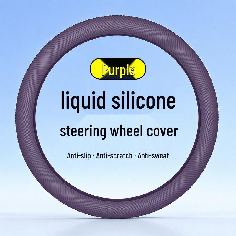 Universal Liquid Silicone Steering Wheel Cover - Soft, High Elasticity, Deformation Resistant