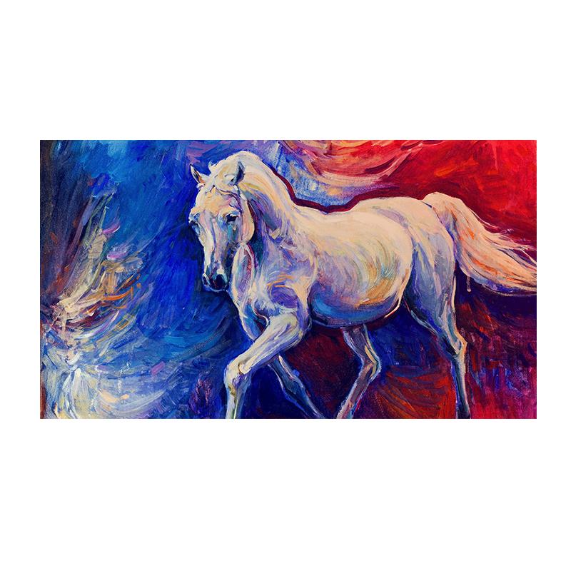 Три бегущие лошади Картина на холсте Искусство животных Постеры и принты Современная живопись Настенные картины для гостиной Домашний декор
