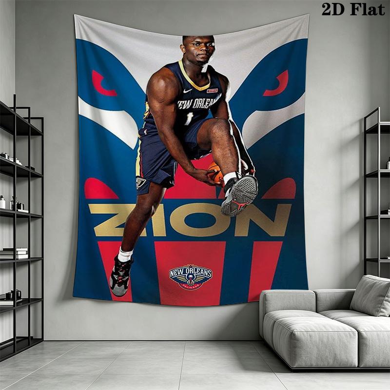 Zion Williamson Power Poster Threepiece Set 1 Duvet Cover 2 Pillowcase Without Core Soft And Comfortable Bedding Set