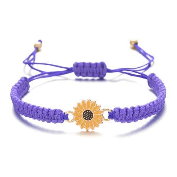Bohemian Daisy Handwoven Wristband For Summer Travel And Giftgiving
