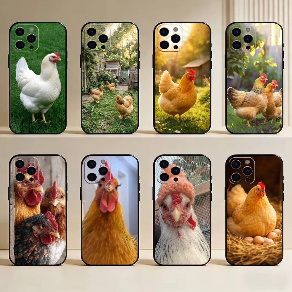 Chicken222 Phone Case Silicone Soft For IPhone 17 16 15 14 13 12 11 X XR Plus Pro Max Plus