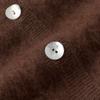 Women's Loose-Fit Brushed Cashmere Cardigan - Trendy Round Neck Knitted Sweater 2025