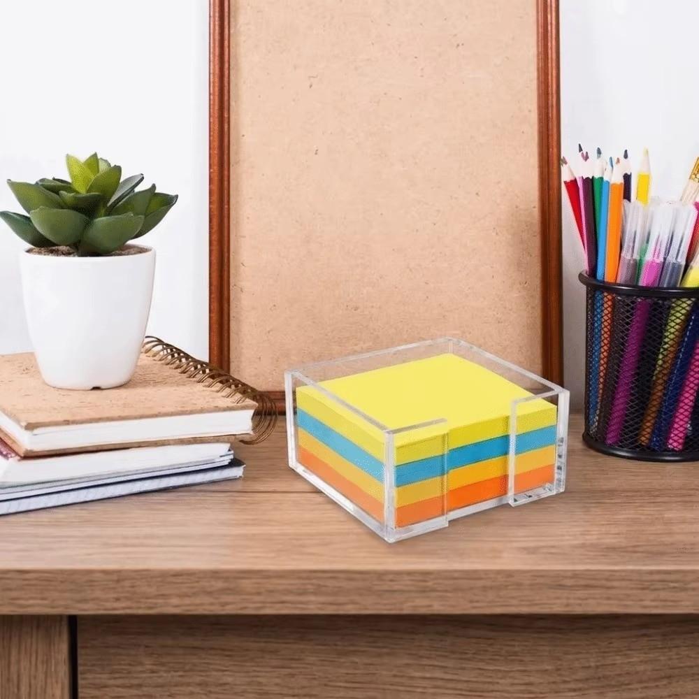 Portable Sticky Note Holder Multi-Functional Memo Note Dispenser Workplace Organization