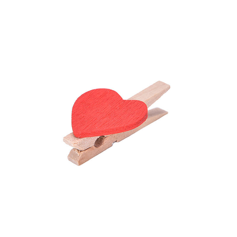 20 шт мини милые сердечки деревянные колышки фото зажимы для комнаты свадебный декор ремесла