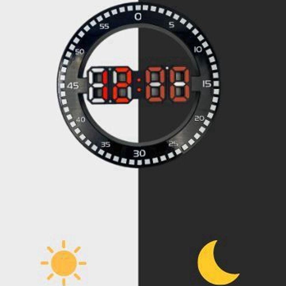 Modern Led Digital Wall Clock Jumping Seconds Portable Silent Electronic Clock Wall Mounted Luminous Wall Clock