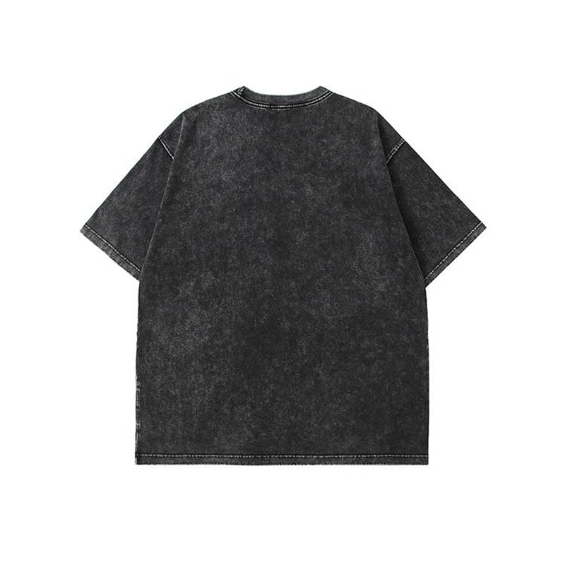 Hirsionsan Y2k качественная футболка большого размера, выстиранная кислотой, женские винтажные футболки с принтом, уличная стирка, футболка для девочек, элитные брендовые топы