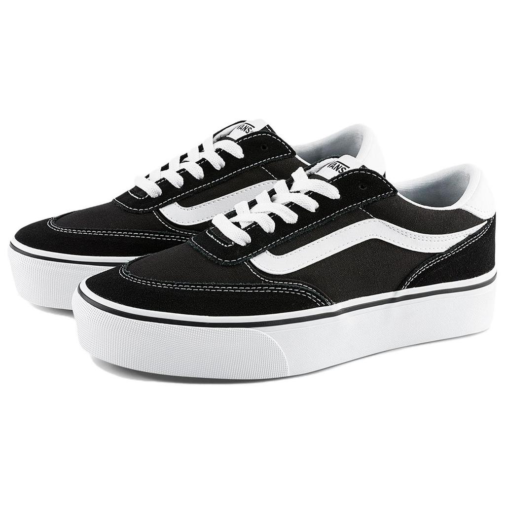 Vans Brooklyn Ls Удобные Универсальные Низкие Кеды для Скейтбординга Женские кроссовки Черный VN000DC4BA2
