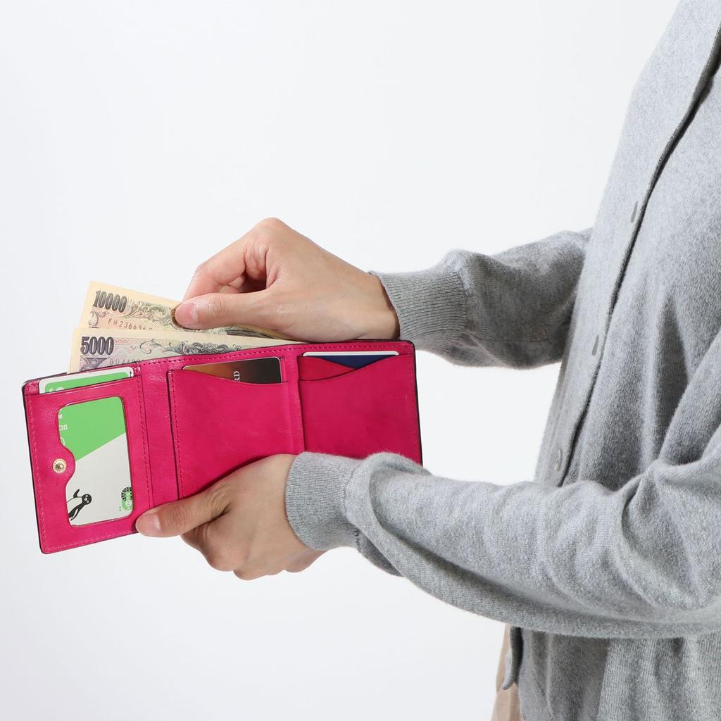 Compact Mini Wallet 0036121 Pink [Dakota] Tri-fold