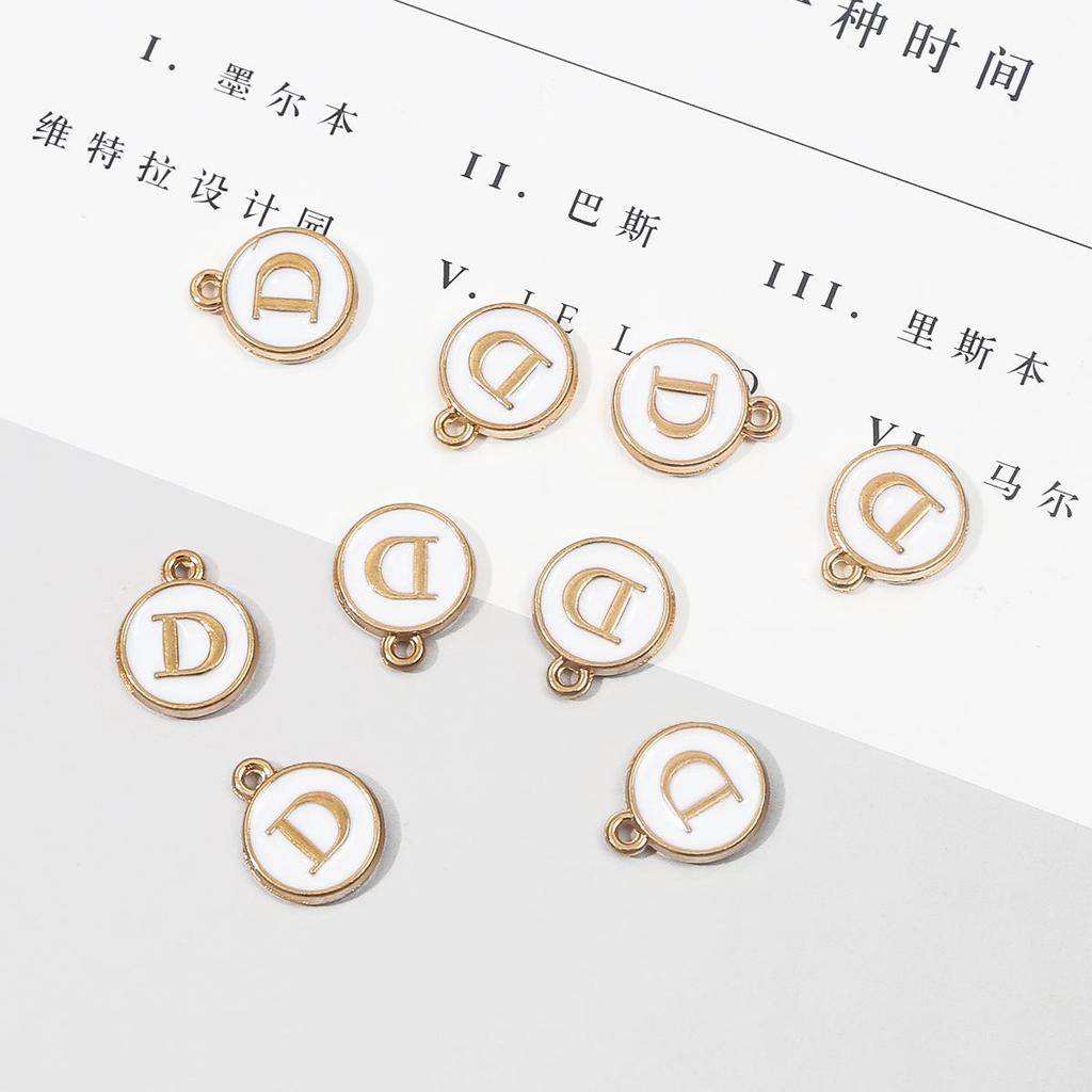 10 шт., металлическая эмаль, английские буквы, подвески, подвеска для самостоятельного изготовления ювелирных изделий, ожерелье, браслет, аксессуары
