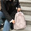 Однотонный школьный рюкзак женский легкий большой емкости нейлоновый рюкзак для студентов дорожная сумка