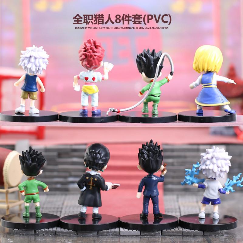 8 шт. Hunter x Hunter ГОН ФРИКС Аниме Фигурка Киллуа Золдик Фигурка Действия Курапика Фигурка Японская Коллекционная Модель Кукла Игрушка