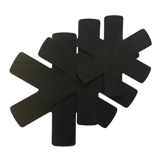 12 Pcs Non-stick Pan Protective Mat 3 Sizes Water Absorbent Soft Anti-scalding Avoid Scratch Pot