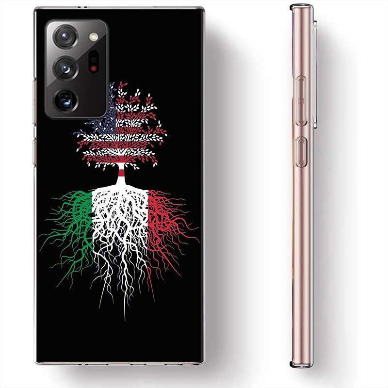 Italy Flag Phone Case for Samsung A17 A37 A57 A55 A35 A25 A15 A54 A14 A24 A34 A13 A23 A33 A53 A07 A05S A04S A03 A73 Galaxy Note