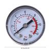 Pressure Gauge Iron/Plastic for Case Horizontal/Vertical Type Double Scale Gauge Air Compressor Gauge 3 Different Types