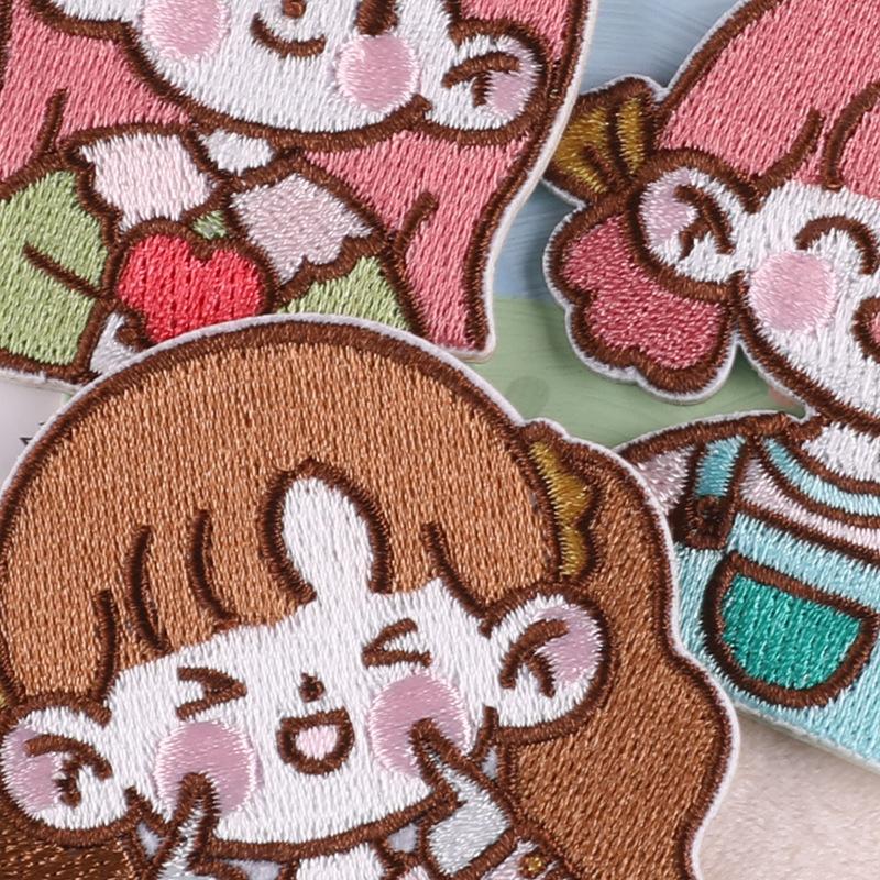 Вышитая этикетка с изображением персонажа из мультфильма принцессы, этикетка с изображением одежды, аксессуаров, украшений, аксессуаров для самостоятельной сборки, ручная работа, тканевая наклейка