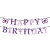 Butterfly Cake Toppers Set Party Supplies Hanging Swirls Colorful Banners Paper Texture for Creative Butterfly Dessert