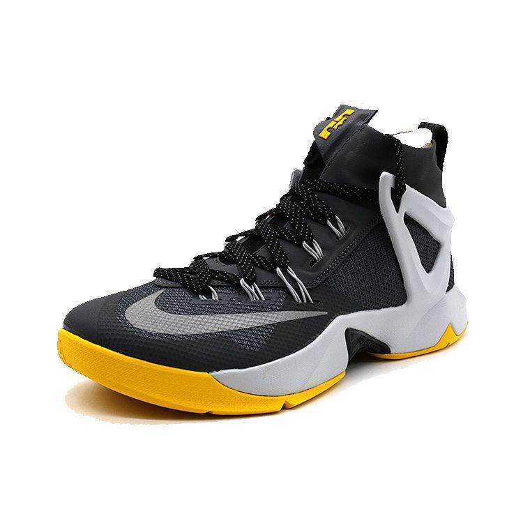 Nike Ambassador 8 Джеймс Круглый носок Шнуровка Ткань Синтетическая кожа Амортизирующие Нескользящие Износостойкие Полувысокие Баскетбольные кроссовки 818678-007