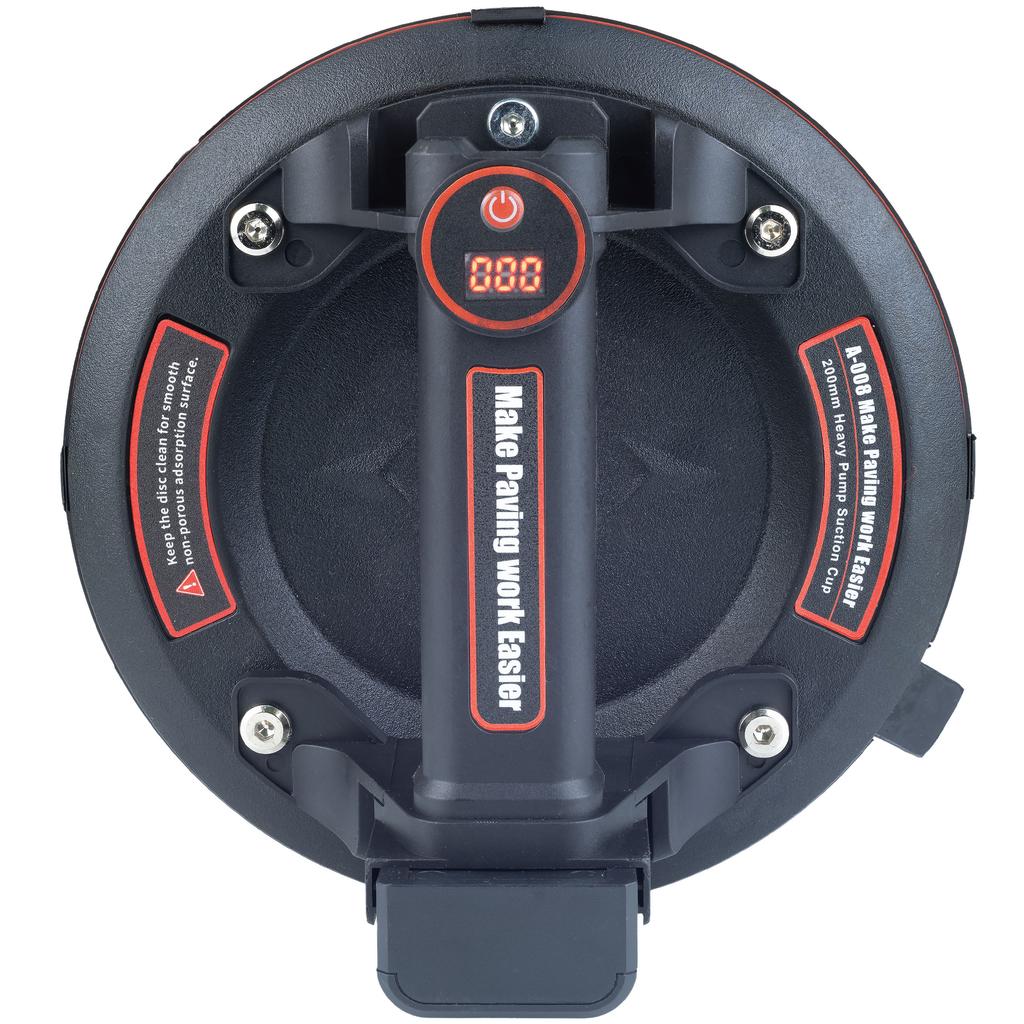 Rechargeable vacuum plate transfer cup with digital display
