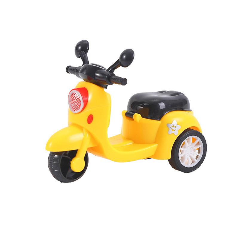 Mini Simulation Inertial Three Wheel Motorcycle Model Children Toy For Gift