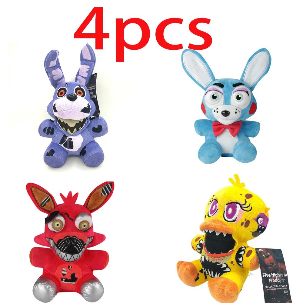1-10шт Кавайная Новая Плюшевая Игрушка Fnaf Аниме Медведь Фредди Хитрый Кролик Животное Милый Мультяшный Набивной Кукла