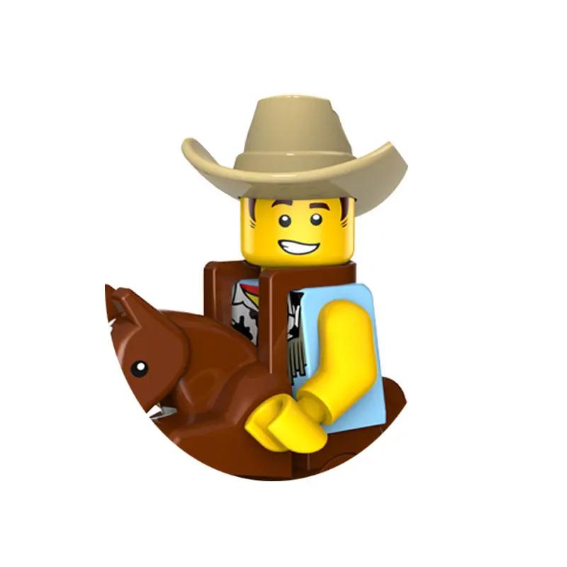 PG8141 Аниме Мультяшная Кукла Конструктор Каваи Банановый Человек Акула Развивающие Игрушки Детский Домашний Подарок Конструктор Приключение