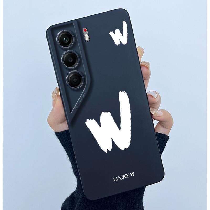 Чехол-бампер для Tecno Camon 40 Pro 4G, с lucky-буквой от A до Z, силиконовый, мягкий, для Tecno Camon40 40Pro CM5 CM6