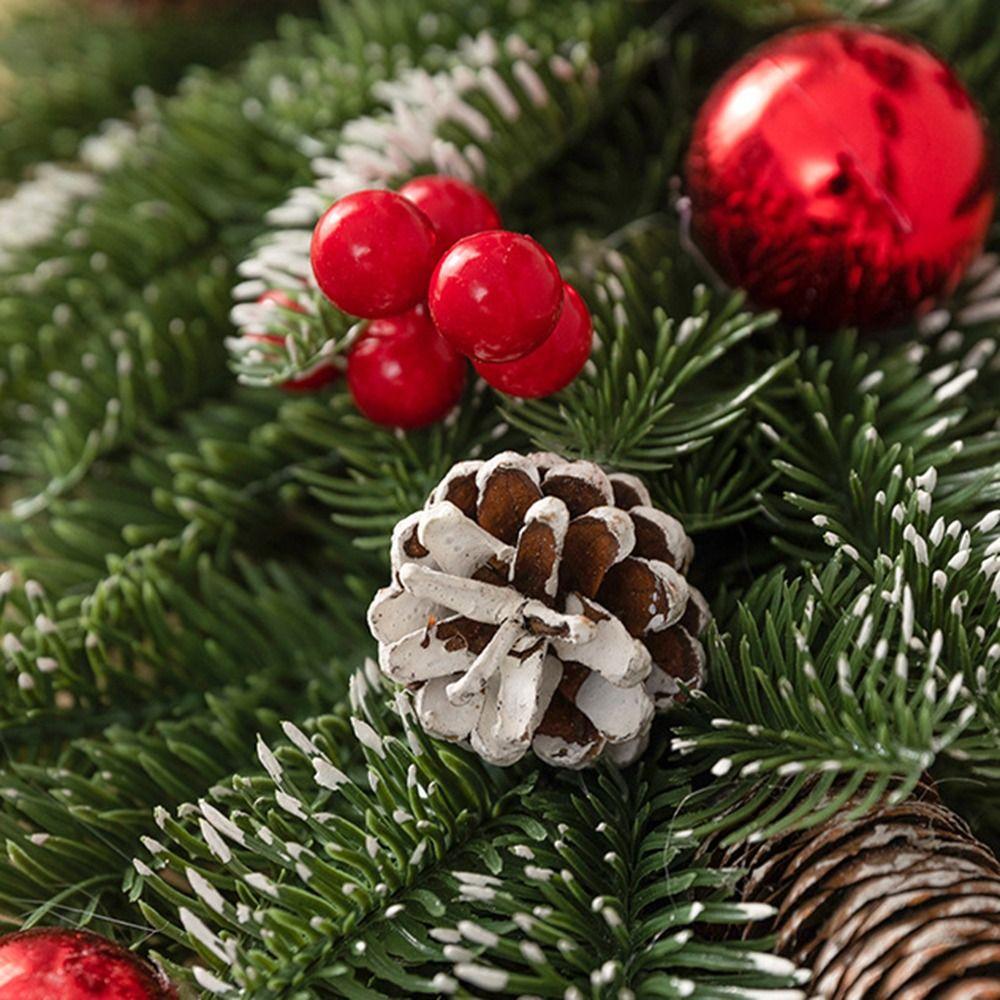 Pinecones Xmas Tree Garland DIY Window Hanging Decor Pendant Wall Hanging Floral Wreath Window