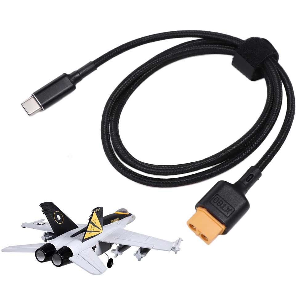 Adapter Wire XT60 To Type-C Fast Charging Cable 20V 5A 100W XT60 To Type-C Adapter Cable SC100 Protocol 50cm/1m