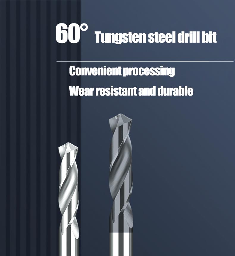Сверла из карбида, твердосплавные сверла, спиральное сверло из вольфрамовой стали для фрезерного станка с ЧПУ по алюминию, 5 мм, сверлильные инструменты 1 мм-8 мм