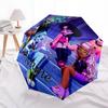 Personalized Name Monster High Draculaura Print Umbrella - Automatic Open/Close, Eight-Rib Durable Frame, Automatic Folding Umbrella