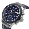Chronograph 10 ATM Water Resistant Leather Strap Business 20th Anniversary Limited Model Blue Navy [Salvatore Mara] Men's SM18117-SSBL