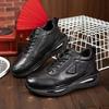 Lightning Black Casual Sneakers For Men With Thick Sole And Eva Insole Perfect For Running And Sports