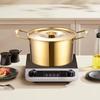 Deepened Noodle Cooker Double Handle Stew Pot Multipurpose Korean Ramen Pot  Hotpot
