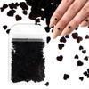Mixed Love Nail Art Sequins Big Red Black Heart Valentine Nail Art Jewelry