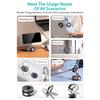 COTECI BS-014 Magnetic Car Phone Mount Holder Vacuum Suction Cup 3-Axis Adjustable Anti Shake Vehicle Stand