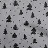 Cotton Poplin Black Fabric Christmas Tree Diy Clothing Quilting Fabric Print Fabric By Yard 42 Inch