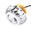Motorcycle LED Headlight Projector Lens Dual Angel Devil Eye Head Lamp   Type Blue Pink