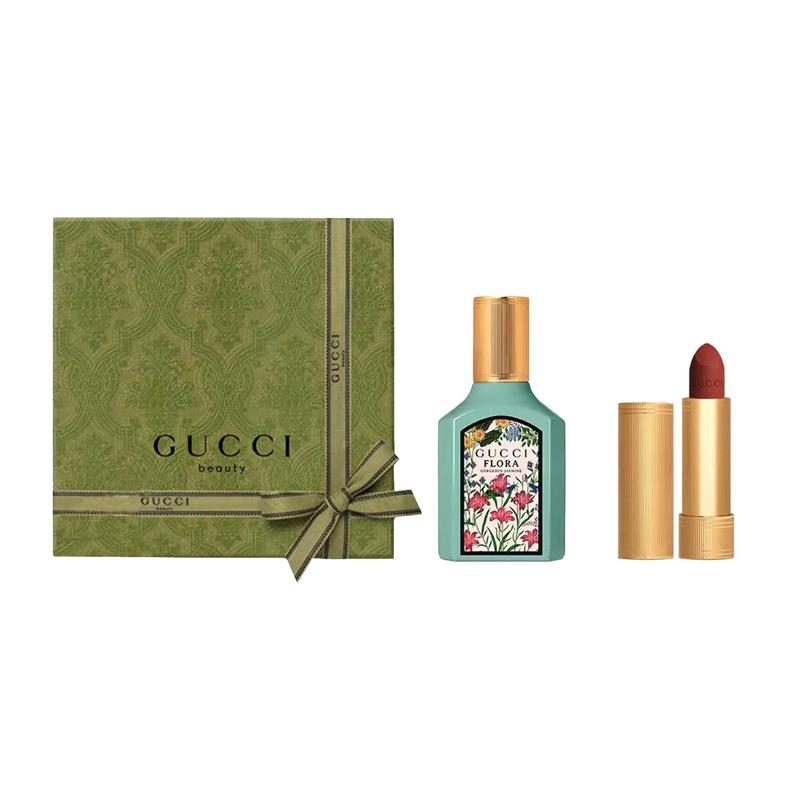 Gucci Набор парфюмерии Dream Jasmine Помада в золотом тюбике Разноцветная помада Velvet Mist Парфюм Qimeng Jasmine для женщин 30 мл + Помада Velvet Mist #505