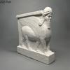 Mythical Creatures Winged Bull Plaster Statue Crafts Desk Decoration Creative Artwork Winged Bull Sculpture Room Aesthetic Decor
