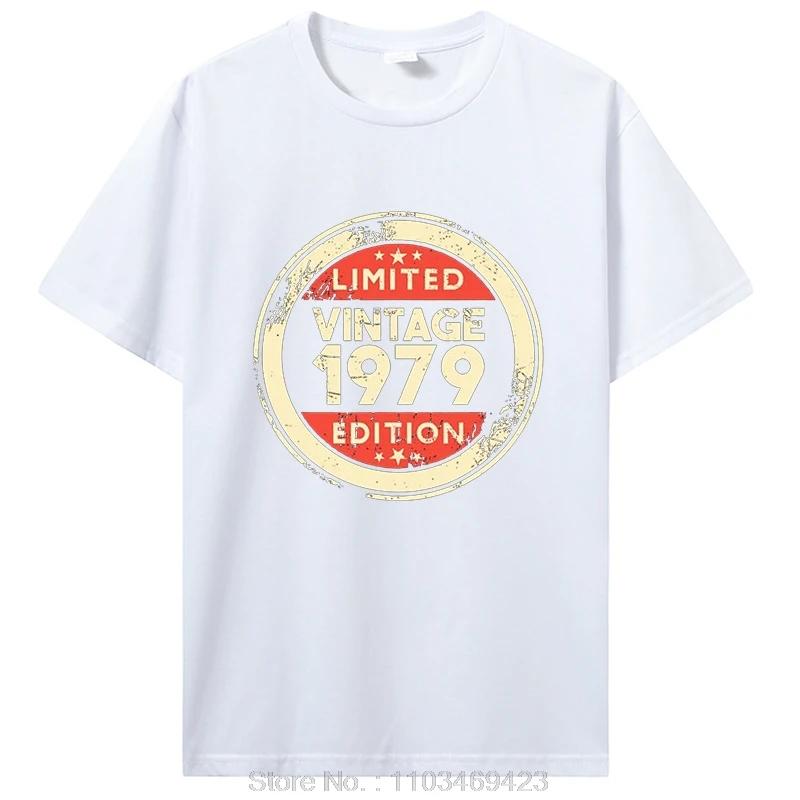 Vintage 1979 Limited Edition Birthday T Shirts Gifts Cotton Summer Tshirt Tops Graphic T-shirt Clothing Oversized
