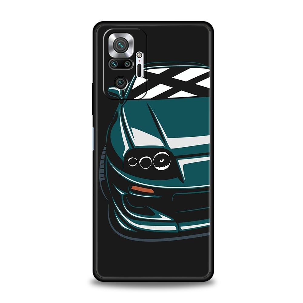 Чехол для телефона для Xiaomi Redmi Note 14 13 12 5G 9S 9 10 11 Pro Plus 4G 9T 14C 13C 12C 10C 9C 9A Cover JDM Type R Civic Sport Car