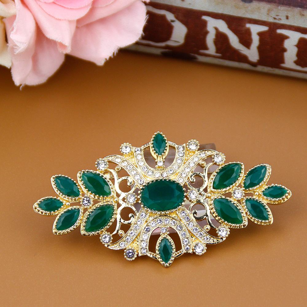Элегантная цветная женская брошь Этнические свадебные украшения Богемный шарф в стиле барокко Кофейная брошь