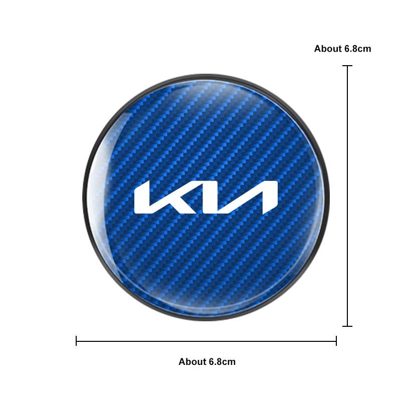2Pcs Carbon Fiber Car Coaster For KIA sportage cerato Optima K2 k3 K4 K5 GT rio soul stonic Cup Holder Anti-Slip Mat Bottle Pad