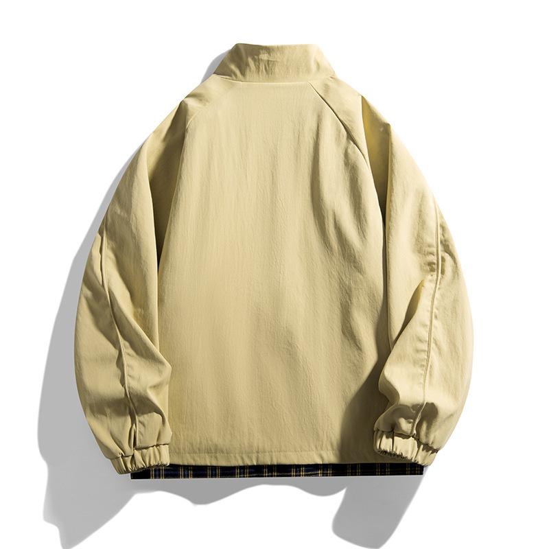 Куртка с воротником-стойкой Мужская Модный бренд Свободная Повседневная Весенне-осенняя Водонепроницаемая куртка Топ