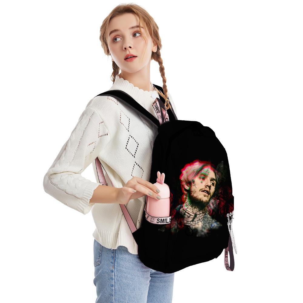 Популярные Новинки Молодежные Школьные Сумки Унисекс Любовь Lil Peep Дорожные Сумки 3D Печать Оксфорд Водонепроницаемые Рюкзаки на Плечо для Ноутбука
