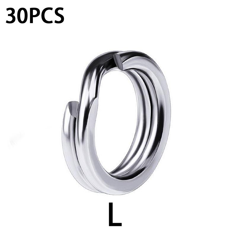 Flat Stainless Steel Lure Three Hook Connector Improved Strength Steel Ring for Multiple Fishing Applications