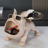 Creative Bulldog Enters The Door, Puts The Key In The Ornament, Porch Shoe Cabinet Storage Box, Home Decoration