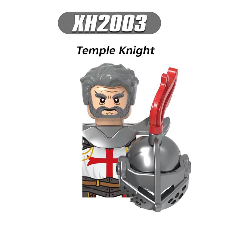 Средневековые Рыцари Серия Фигурки Строительные Блоки Воин Солдаты Стражники Львиное Сердце Больница Тевтонский Рыцарь Битва Пастор Детский Подарок